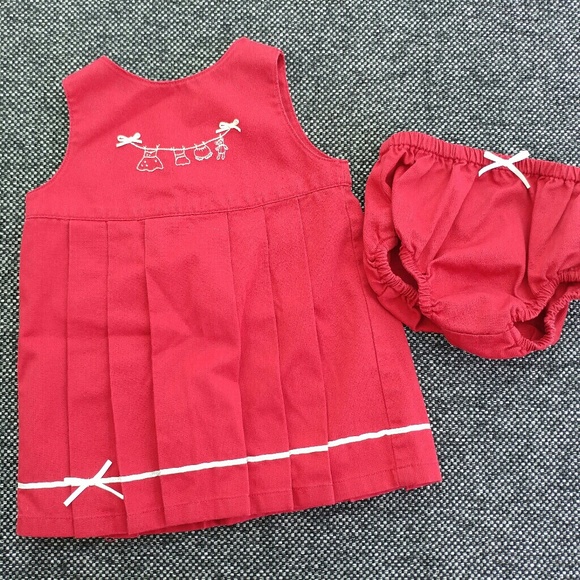 Gymboree JARDIN FRANCAISE Embroidered Red Dress - Picture 1 of 4